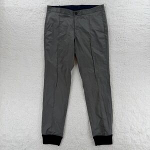 EFM Donrad Duncan Pants Mens 34 French Gray Tech Jogger Cuffed Ripstop NWT